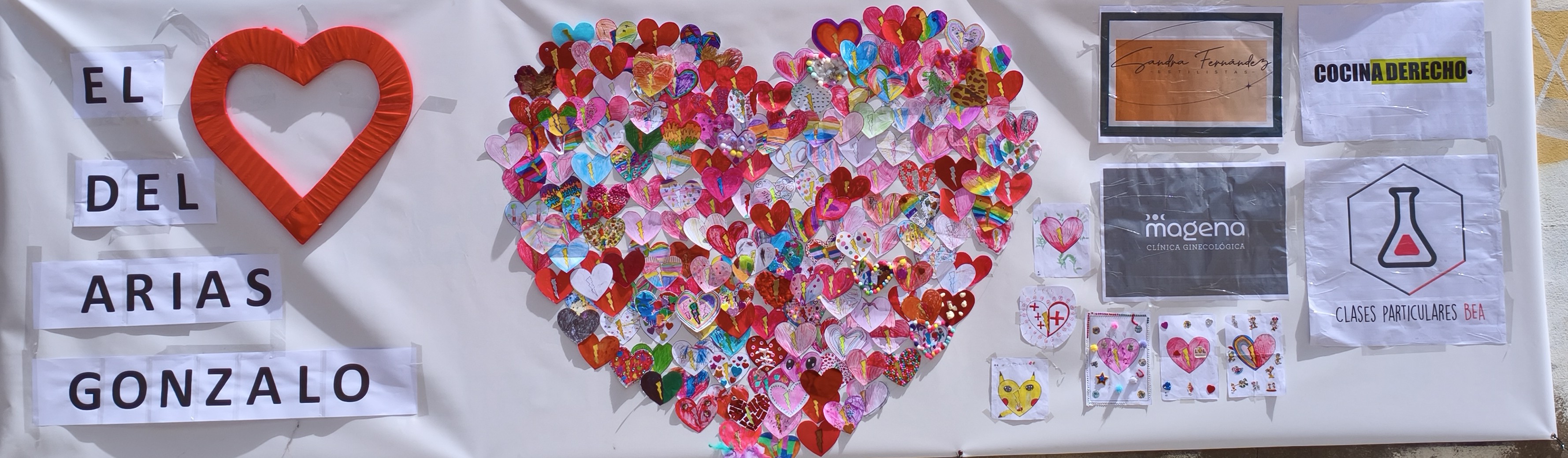 mural con corazón