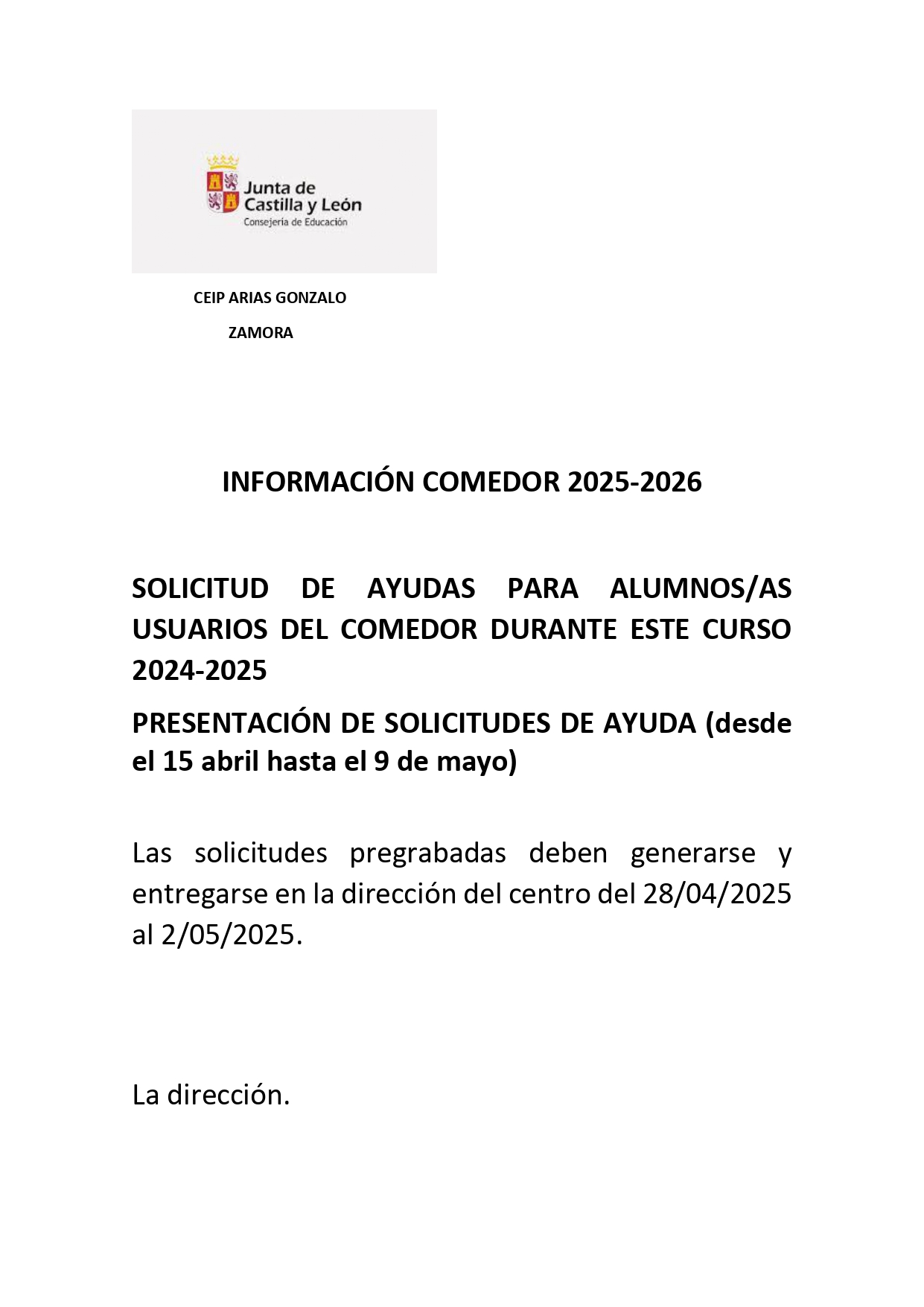 ayudas comedor 25 26